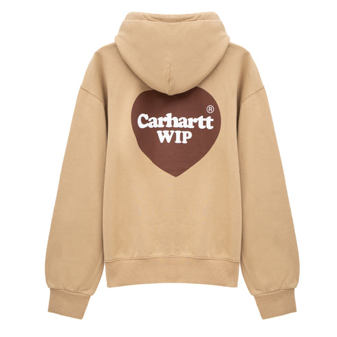 Carhartt WIP Hooded Heart Sweat Dusty H Brown I032168.07E.XX.03 Degli Uberti